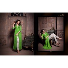 2001 GREEN AND WHITE SENORA MASKEEN BY MAISHA PARTY WEAR SALWAR SUIT 